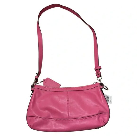 Coach Pink Crossbody Purse Bag Duffle Leather NWT - Picture 12 of 12